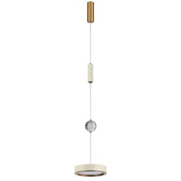 5450/32L L-VISION ODL_EX26 молочный/античная бронза/металл/керамика/хрусталь/акрил Подвес LED x 32W 2000К/3000K/4000K/переключ. RIVERA