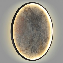 5078/55L L-VISION ODL24 черн./серо-беж./металл/натур.камень/акрил Настен.-потолочн.cветильн. LED 55W 3000K STOFLAKE