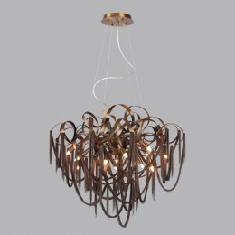 5066/12 HALL ODL24 397 античн.бронза/коричневый/металл/металл Люстра G9 12*40W CHAINY