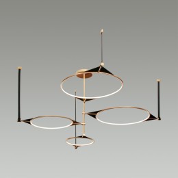 4995/150L L-VISION ODL23 377 матов.золотой/черный/металл/акрил Люстра LED 150W 3000K VIKEMA