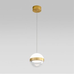 5036/9L L-VISION ODL24 389 ант.бронза/прозрачн/молочный/металл/акрил Подвес LED 9W 4000K 480лм RONI