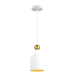 4087/1 PENDANT ODL19 377 белый/золотой Подвес Е27 1*40W 220V BOLLI