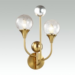 4785/2W HALL ODL21 458 золото/серебрист./металл//стекло Бра E14 2*40W KELLI