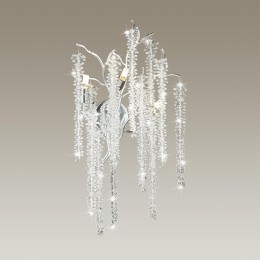 5004/3W HALL ODL23 525 серебристый/прозрачный металл/хрусталь Бра G9 3*40W BANCHE