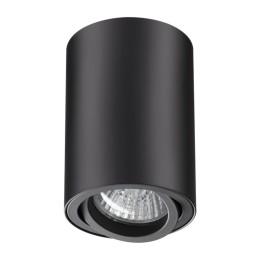 370418 OVER NT19 429 черный Накладной светильник IP20 GU10 50W 220V PIPE