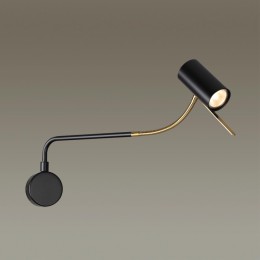 4382/1W HIGHTECH ODL23 217 черный/античная бронза/металл Настенный св-к выкл. на плафоне IP20 LED GU10 10W GIGI