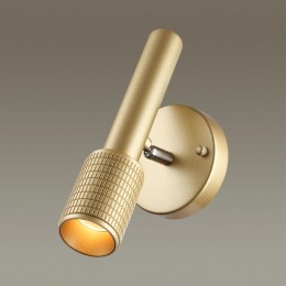 4237/1W HIGHTECH ODL21 259 золотист/металл Настенный св-ник выкл на плафоне IP20 LED GU10 max 10W MEHARI