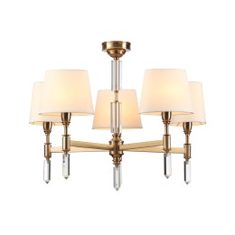 4894/5 MODERN ODL_EX22 117 бронзовый/белый/ткань Люстра E14 5*40W LONDON