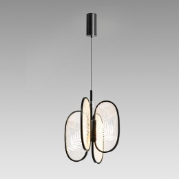 6665/38L L-VISION ODL_EX24 015  Подвесной светильник брашир. черный/металл/акрил IP20 LED 38W 2090Лм 3000K PIUMA