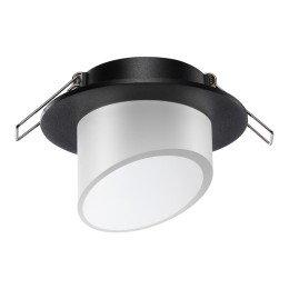 370896 SPOT NT22 511 черный Светильник встраиваемый IP20 GU10 9W 220V LIRIO