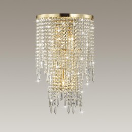 5028/3W MODERN ODL23 533 золотой/прозрачный металл/хрусталь Бра E14 3*40W CHOKKA