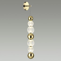 5008/13WL L-VISION ODL23 467 золотой/прозрачный/металл/акрил Настенный светильник LED 13W 4000K 700Лм CRYSTAL