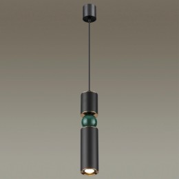 4075/5L L-VISION ODL19 351 черный/золото/зеленый Подвес GU10 1*5W SAKRA