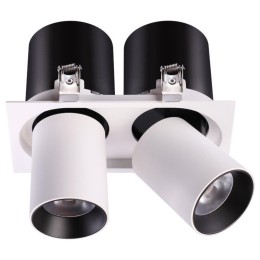 358083 SPOT NT19 470 белый/черный Встраиваемый светильник IP20 LED 3000К 24W 220V LANZA