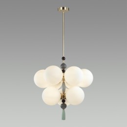 5405/9 MODERN ODL_EX23 81 золотой/серый/зеленый/белый матовый металл/керамика/стекло Люстра E14 9*40W PALLE