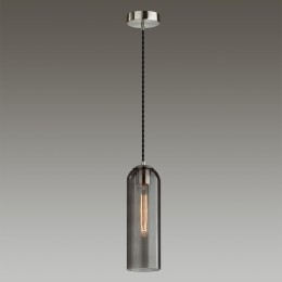 4805/1 PENDANT ODL21 363 никель/дымчатый Подвес E27 1*60W VOSTI