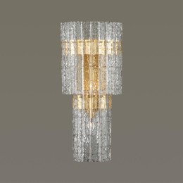 4938/3W HALL ODL22 541 матов.золотой/прозрачный/стекло/ Бра E14 3*40W MERKALE