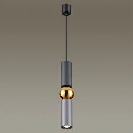 4071/5L L-VISION ODL19 350 серый/золото Подвес GU10 1*5W SAKRA