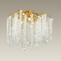 5005/8C HALL ODL23 527 золотой/прозрачный металл/хрусталь Люстра потолочная G9 8*40W BANCHE