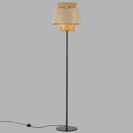 4992/1F PENDANT ODL24 401 черный/бежевый/терракотовый/золотой/металл/экокожа Торшер E27 1*60W KRESSA