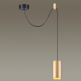 3898/1 L-VISION ODL20 225 черный/золотистый/металл Подвеной св-к с доп. креплением GU10 50W LUCAS