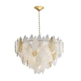 5052/21 HALL ODL24 507 золото/белый/прозрачный/металл/стекло/фарфор/металл Люстра E14 21*40W LACE