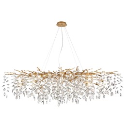 4969/16 HALL ODL24 521 античн.бронза/алюмин./хрусталь Люстра G9 16*40W DELICA