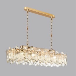 5069/12 HALL ODL24 503 золото/прозрачный/металл/хрусталь Люстра E14 12*40W BULLON