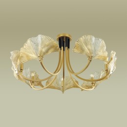 4870/7 HALL ODL_EX22 95 золотой/чёрный/стекло Люстра E14 7*40W VENTAGLIO