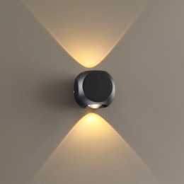 4222/4WL HIGHTECH ODL21 261 черн/металл Настенный светильник IP54 LED 4W 350Лм 3200K MIKO