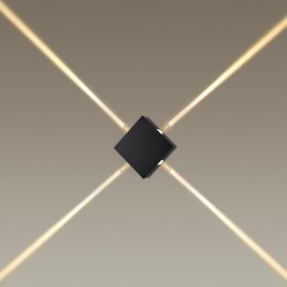 4259/8WL HIGHTECH ODL21 261 черный/металл Настенный светильник IP20 LED 8W 299Лм 3000K VISTA