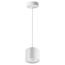 358793 OVER NT21 356 белый Светильник накладной светодиодный, длина провода 2м IP20 LED 15W 4000K 1600Лм 110-265V BIND