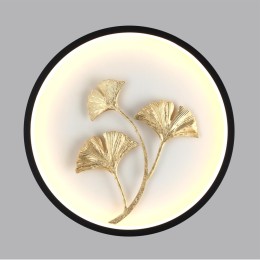 6682/12WL HIGHTECH ODL24 237 Настенный светильник черн/золотое фольгир/металл/акрил IP20 LED 12W 3000K EAST
