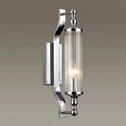 4942/1W DROPS ODL22 603 хром/прозрачный/стекло Настенный светильник с выкл. E14 1*40W IP44 TOLERO