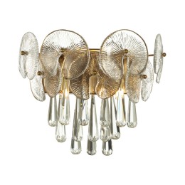 4984/2W HALL ODL22 445 золотой/стекло/хрусталь Бра G9 2*33W SEMURA