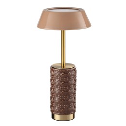 5453/8TLA L-VISION ODL_EX26 светлая бронза/бежевый/кофейный/металл/керамика Настольная лампа беспроводная LED*8W 3000K LULU