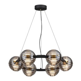 5041/60L L-VISION ODL24 427 черн./золото/дымчатый/металл/стеко Люстра LED 60W 4000К 1526Лм TRONI