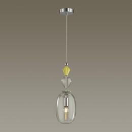 4893/1B CLASSIC ODL_EX22 107 хром/раноцветн./керамика/стекло Подвес E14 1*40W 4893/1B BIZET