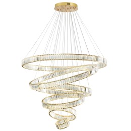 5015/260L L-VISION ODL23 487 золотой/прозрачный металл/хрусталь Люстра LED 260W 4000K 26000Лм VEKIA