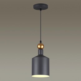 4085/1 PENDANT ODL19 377 темн.серый/золотой Подвес Е27 1*40W 220V BOLLI