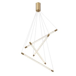 4369/40L HIGHTECH ODL23 145 полированное золото/акрил с пузырьками Подвесной св-к IP20 LED 30W 3000K 1050Лм SPARKY