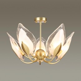 4924/5 HALL ODL22 441 матов.золотой/белый/стекло Люстра E14 5*40W MOKARTA