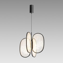 6665/53L L-VISION ODL_EX24 015 Подвесной светильник брашир. черный/металл/акрил IP20 LED 54W 2650Лм 3000K PIUMA