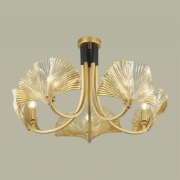 4870/5 HALL ODL_EX22 95 золотой/чёрный/стекло Люстра E14 5*40W VENTAGLIO