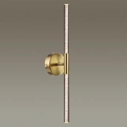 4369/10WL HIGHTECH ODL23 145 полированное золото/акрил с пузырьками Настенный св-к IP20 LED 8W 315Лм 3000K SPARKY