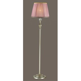 3393/1F CLASSIC ODL17 569 мат.золото/абажур ткань/хрусталь Торшер E14 40W 220V GAELLORI