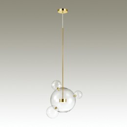 4640/12LA L-VISION ODL20 329 золотой/прозрачный Подвес LED 4000K 12W 220V BUBBLES