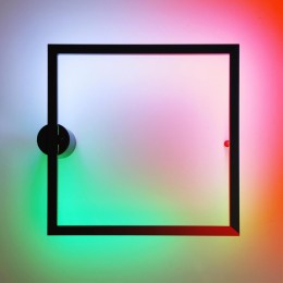 4385/18WL HIGHTECH ODL23 173 черный/металл Настенный светильник IP20 RGB динамическая подсветка ПДУ в комплекте LED 18W 3000K OMEN