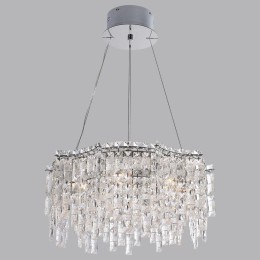 5074/8 HALL ODL24 529 хром/прозрачный/металл/хрусталь Люстра E14 8*40W ROLTA