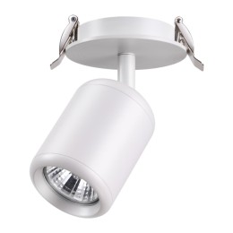 370452 SPOT NT19 508 белый Встраиваемый светильник IP20 GU10 50W 220V PIPE